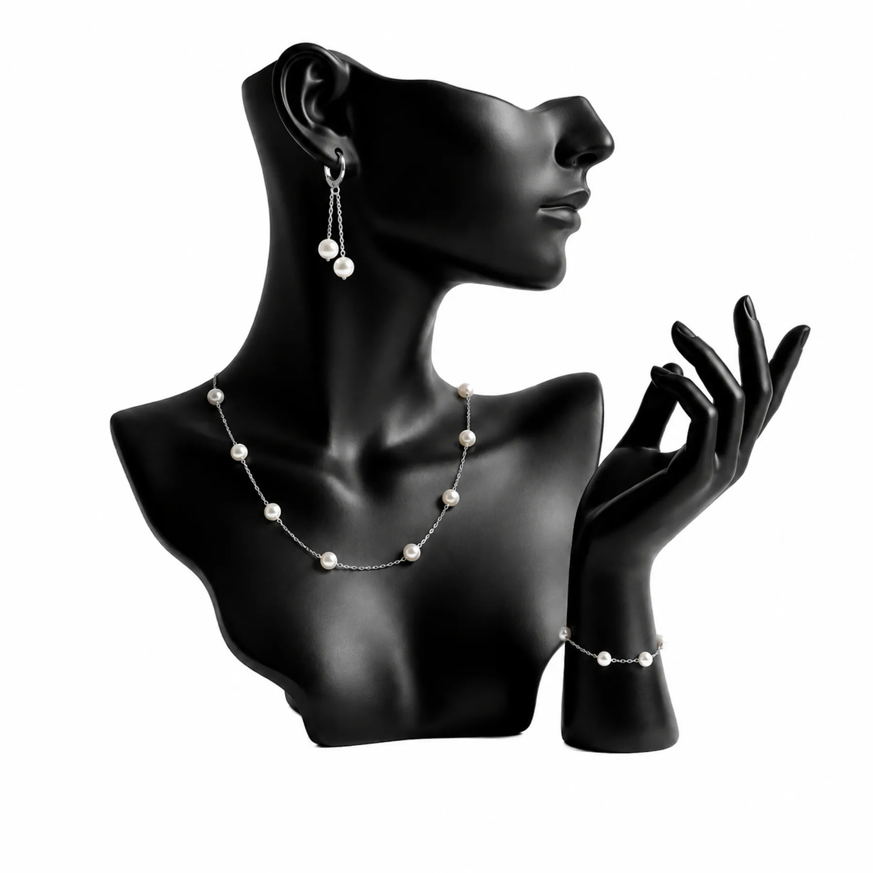 نیم ست مینیمال دخترانه طرح مروارید کد TR00510